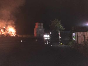 Picture of the blaze from @SFRS_MDrayton