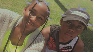 Ameiya (left) and Ricardo Junior Del-Brocco (Kayla Del-Brocco/PA)