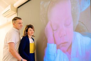 Nick and Alison Mullis at the unveiling of the Arthur’s Story campaign video at Hope House