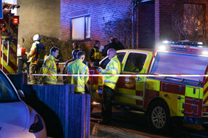 The scene of the fire in Halesowen. Photo: SnapperSK.