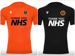 Supporting image for story: Non-league Bilston Town create new charity shirts honouring NHS 