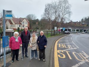 Supporting image for story: Bridgnorth residents' two-year wait for a new bus stop finally over