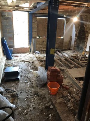 A botched kitchen job that Nicholls' clients were left with.