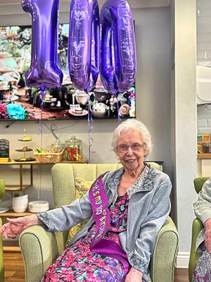 A 100-year-old Sutton Coldfield care home resident revealed the secret to living a long life.