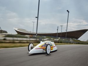 Supporting image for story: We take to the track in Shell’s ultra-efficient prototype vehicles