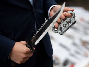 Supporting image for story: WATCH: More than 800 terrifying weapons surrendered in West Midlands knife bins