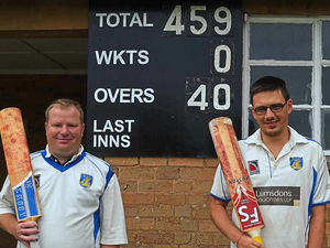 Supporting image for story: A triple hundred is Allan's happy return