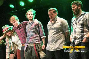 Creepin' Six at Embraced Burlesque at the Newhampton Arts Centre. Picture from: www.facebook.com/burlesqueshows