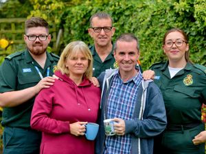 Supporting image for story: Telford father reunited with paramedics who revived him