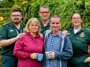 Supporting image for story: Telford father reunited with paramedics who revived him