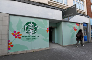 Signage spotted at the site last month