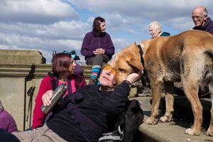 The Ramblers; Sheffield Visually Impaired People’s Walking Group, South Yorkshire. Picture: Matt Writtle