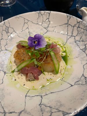 Pan-seared Scollops at Regina's restaurant in Birmingham