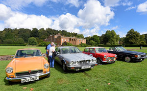 Hundreds of cars on show at The Classic and Retro Show at Himley Hall.