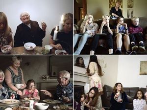 Supporting image for story: Britain at dinner time: Intimate photos lay bare the reality of modern families in 2017 - not the myth