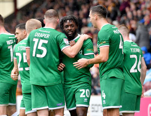 Aramide Oteh celebrates his goal