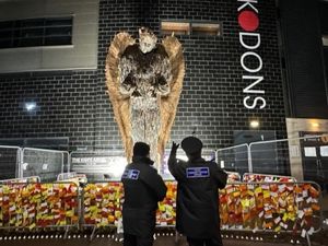 Supporting image for story: Poignant end to Knife Angel's latest visit