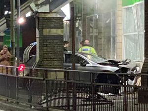 Supporting image for story: Suspected stolen car crashes into ASDA supermarket in Sedgley