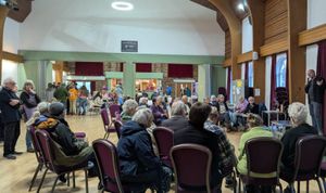 Audience for one of the talks on sustainable food production