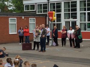 Supporting image for story: Walsall dinner lady retires from the school she once attended as a pupil