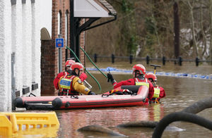 Rescue teams checking homes in Bewdley this week