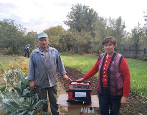 delivery of a donated generator 