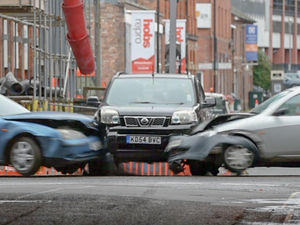 Supporting image for story: Bollywood film crew shoots dramatic car chase in Birmingham city centre