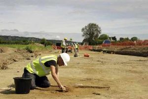 Supporting image for story: Ancient remains found at Shropshire border bypass site