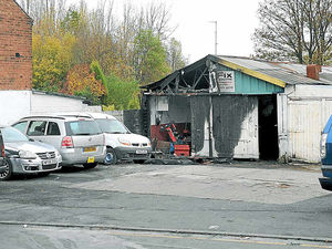 Supporting image for story: Fire rips through Telford garage