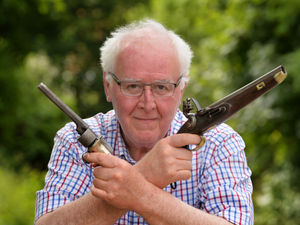 Supporting image for story: Discovered 19th Century pistols right on target for collectors in Bridgnorth