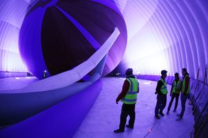 Goodyear's inflatable hanger