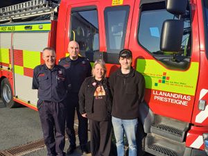 Supporting image for story: Two grieving Powys families back unique firefighter’s car wash to honour Elsa, 14, and baby Ivy