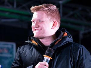 Supporting image for story: Coronation Street star heads to Wednesbury for Christmas lights switch-on - in pictures