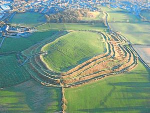 Supporting image for story: Scaled back housing plan near Oswestry hillfort 'will still devastate monument's setting'