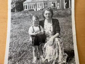 Irene with her son Robert in the 1950s