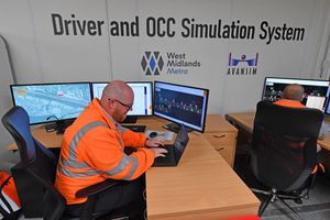 Driver simulation system at the Wednesbury depot of the West Midlands Metro