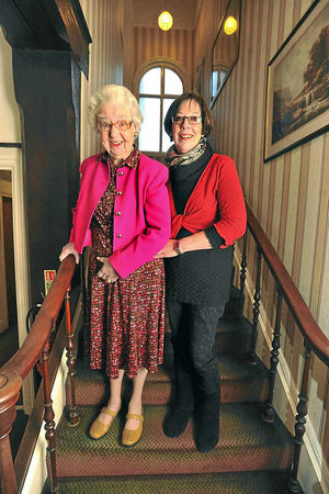 From left, Beryl Cutler, 87, and daughter Sue Smith, 60