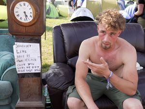 Supporting image for story: First fans through Glastonbury gates praise festival as ‘religious’ experience