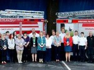 Supporting image for story: Shropshire brigade pays tribute to Mid Wales firefighter who died in boat crash