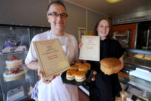 BF Done bakers, Ashmore Park. John Done and daughter, Amy Sehmbhy.