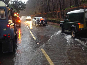 Supporting image for story: Pictures: Shropshire students come to rescue of drivers in floods