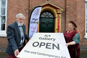 Ann and Mike Fraser at the gallery