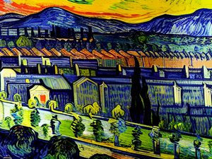 This is how the AI viewed 'The Black Country' with the 'van Gogh' category applied.