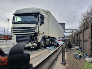 Supporting image for story: Man injured in crash between car and lorry on M6