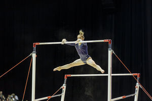 Alice Kinsella at the 2018 Gymnastics World Cup, held at Arena Birmingham. Pic: Chris Bowley