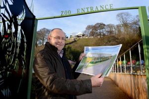 Dudley Zoo chief executive Derek Grove shows off the plans
