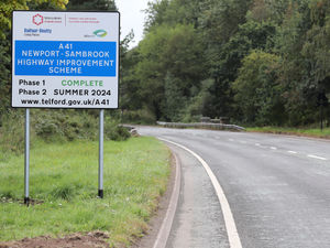 Supporting image for story: Road signs give early warning of second phase of A41 roadworks after month-long closure