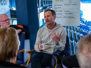 Dan Ashworth, Albion's former technical director, met members of The Albion Foundation's Hawthorns Hub for their weekly Alzheimer's and Dementia group on Wednesday. Pic: The Albion Foundation/X