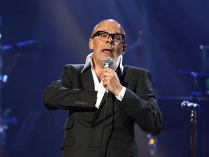 Supporting image for story: Harry Hill raps Cardi B verse in surprise appearance onstage with Black Midi