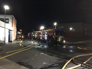 The blaze in Duddeston. Picture by West Midlands Fire Service